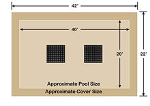 Loop-Loc 20' x 40' Rectangle Ultra-Loc III Solid Tan In-Ground Pool Safety Cover