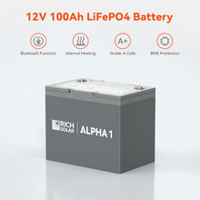 RICH SOLAR 400 Watt Complete Solar Kit - 200W Monocrystalline Solar Panel, 40A MPPT Charge Controller, 12V 100Ah Battery, 2000W Inverter