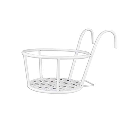 SIDUFHAOPKLL Versatile Lightweight Metal Plants Stand Plant Shelf Rack for Indoor Balcony Flower Hanging Type Green Orchid(Black)