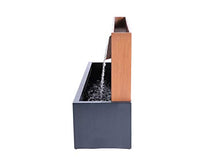 Hi-Line Gift Ltd. Two-Toned ZINC Metal Fountain with Planter, Rust; Black