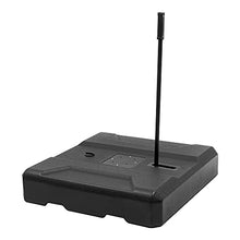 Unknown1 Patio Heavy Duty Fillable Offset Umbrella Base Stand with Wheels and Drag Rod 35.04" L X W 7.87" H Black Square Plastic