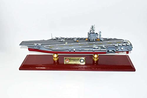 Squadron Nostalgia LLC USS Abraham Lincoln CVN-72 Nimitz Class Carrier Scale Model Mahogany 24 Inch Multicolor