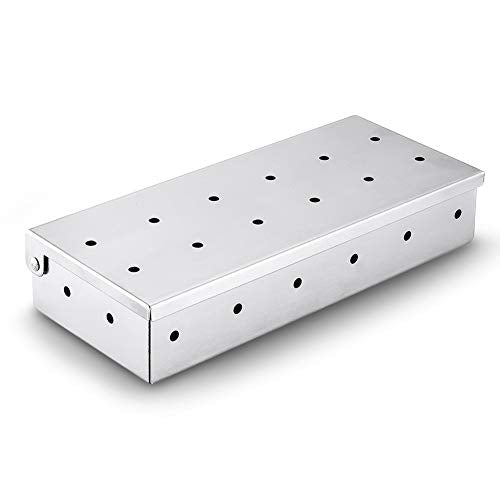 Barbecue Accessories BBQ Smoker Box Stainless Steel Smoker Box Household Wooden Chip Smoker Case Kitchen Grilling