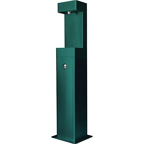 Global Industrial Outdoor Pedestal Bottle Filling Station Green