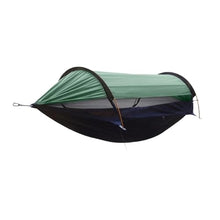Hammocks, 5Pcs Traveler Hammock Outdoor Anti Roll and Anti Mosquito Hammock Double Person Sunshade Camping Hammock with Mosquito Net,for Outside(Green)