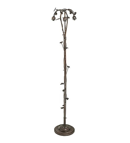 Meyda 58" High Pond Lily 3 Light Floor Base