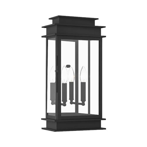 Livex Lighting 2018-04 Princeton 2-Light Wall Sconce, Black