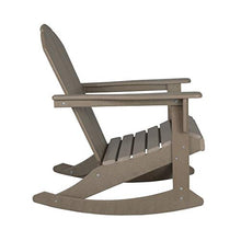 WO WESTIN OUTDOOR Classic Patio Rocking Chair Set of 4 PCS Weathered Wood