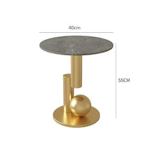 WGTYOA Side Table Sofa Living Room Light Luxury Corner A Few Rock Slab Casual Design Small