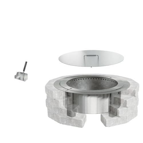 Breeo Smokeless Fire Pit (X Series 30, Stainless Steel)