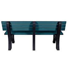 Aurora Traditional 6 ft Park Bench, Nantucket Blue