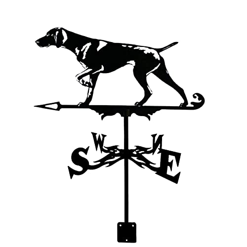 Weather Vane for Garden Sun and Moon Stainless Steel Weathervane All Steel Construction Outdoor Farm Wind Vane Roof Decoration (Style 5) (Style 4)