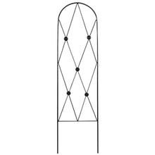 American GardenWorks Button Pot Trellises, Black, 46.5" H, Pack of 5