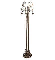 Meyda Lighting 63" High Pond Lily 12 Light Floor Base Bronze