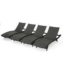 Christopher Knight Home Salem Outdoor Wicker Chaise Lounge Set 4-Pcs Grey