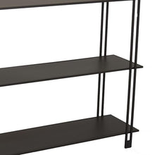 Benjara Bush Plant Display Stand- Modern 3 Tier Brown Metal Finish- 32 Inch