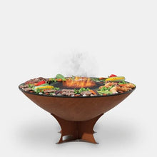 ARTEFLAME Charcoal BBQ Grill and Fire Pit Bundle 40" Low Euro Base