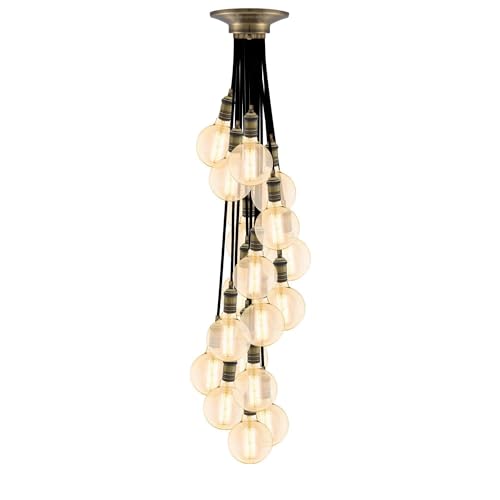 Hangout Lighting Antique Brass Light Fixture. Modern Black w/Modern Antique 19 Pendant Chandelier