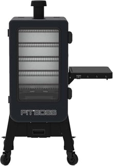 Pit Boss Navigator 3-Series WiFi & Bluetooth Wood Pellet Vertical Smoker with LCD Digital Controller, 1,118-Sq. In. 5-Rack Cooking Space, 130°F to 420°F Temp Range, Meat Probe, 50 lb. Pellet Hopper