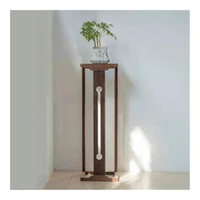 WOAITIANTIAN Vase Stand Black Walnut Floor Standing Flower Rack, for Indoor Household Bonsai Stand