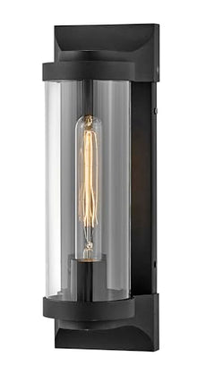 Hinkley Pearson Small Outdoor Single Light Wall Sconce, Textured Black