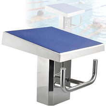 GLBMXDD Diving Board Standard Pool Diving Platform, Heavy Duty Swimming Pool Diving Platform, Stainless Steel Base, Load 600LBs, Inclined at 15°, for Pool Training Competition B