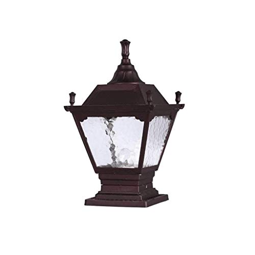 SyLaBy Column Head Lamp, Waterproof Outdoor Door Pillar Lamp Creative Outdoor Courtyard Garden