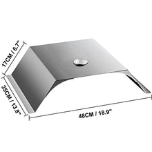 UHRLGHS 13 Inch Pizza Oven Kit Stainless Steel Including Pizza Chamber Easy to Operate Outdoor Gardens Terraces Home Use,