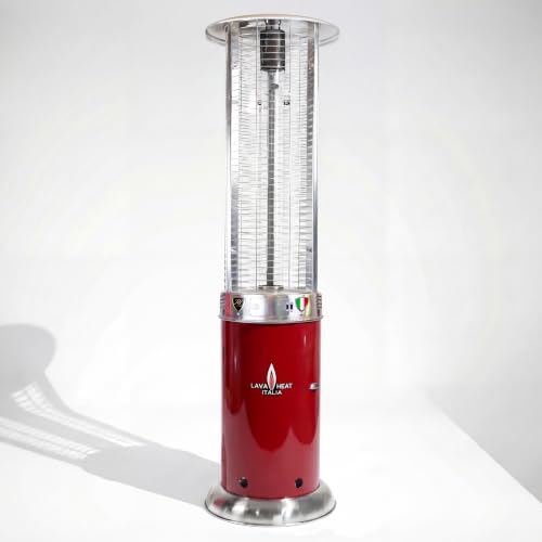 The OPUS LITE Inch Amalfi Studio Collection Patio Heater by Lava Heat Italia, Custom Powder-Coated Flame Tower, Designer 92-Inch Italian Outdoor Heater