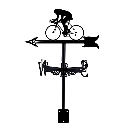 Weather Vane Metal Weathervane with Roof Mount Viking Battleship Motorcycle Weathercock Flying Roof Garden Metal Decorations for Outdoor Farm Yard Mount Yard (Style 5) (Style 4)