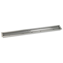 American Fireglass SS-LCBKIT-N-60 Natural Gas 60" x 6" Linear Stainless Steel Drop-in Fire Pit Pan with Spark Ignition Kit
