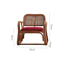 SFYCLEB Sofa Rattan Hanging Chair Rattan Chair Tea Table Balcony Single Sofa Backrest Chair Sub Vintage Rattan Armchair Sub Rattan Hammock Chair