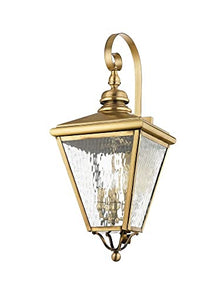 Livex Lighting 2036-01 4-Light Outdoor Wall Lantern, Antique Brass