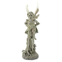 Napco Imports Resin Stone Kissing Fairy Statue with Greenish Finish 14101