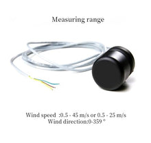 Aoleaby Mini Wind Meter, ULP URAT/I2C3.3-5VDC 0-45m/s 80g Wind Speed and Vanometer