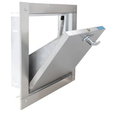 Universal ADA Compliant Stainless Steel Trash Chute Door - Bottom Hinged, 18"(H) X 18"(W), Self Closing, Fire Rated & UL Approved by Oswald Supply
