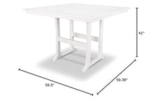 Trex Outdoor Furniture™ Farmhouse Trestle 59" Bar Table in Classic White