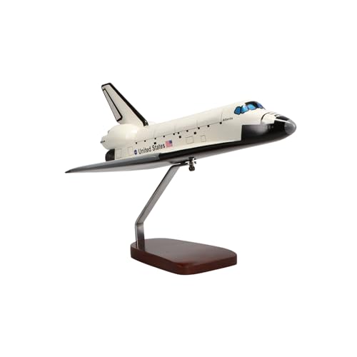 High Flying Models Space Shuttle Atlantis Large Mahogany Sculpture Multicolor