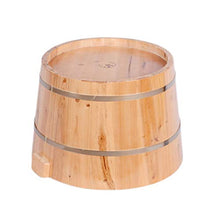 Bucket for Foot Bath,Sauna Accessories Sauna Bucket Water Bucket,Handmade Wooden Footbath Tubs,Foot Relaxing Barrel Present