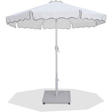 OROTLECT Amalfi Fabric With Piping/Aluminum Patio Umbrella With Base Sets