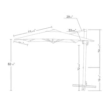OROTLECT 102'' Cantilever Umbrella