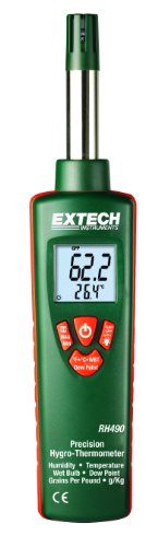 EXTECH RH490 - Precision HYGRO-Thermometer with GPP (Grains per Pound)