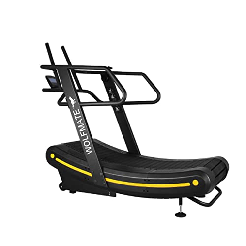 WOLFMATE Fitness Curved Treadmill Air Runner Black