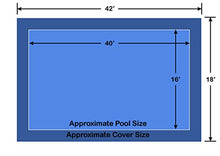16' x 40' Rectangle Loop-Loc II Blue Super Dense Mesh In-Ground Pool Safety Cover