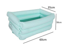 Children's Inflatable Swimming Pool Inflatable Kiddie Pools Thick Wear-Resistant Cold-Resistant PVC Material 60x35x30 cm Backyard Water Party