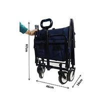 Handcart, Folding Wagon/Pull Along Cart - 360 Degree Rotation - Ideal for Using The G-Arden, Camping, at The Beach, at Festivals, Etc/Sandy,Red