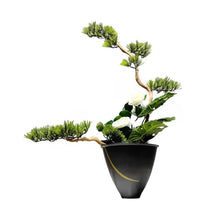 YXIANG56Q Fake Plants Chinese-Style Fake Potted Plants Artificial Bonsai Faux Tree Simulation Bonsai Tree