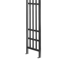 Panacea 84303 Mission Garden Arbor with Lanterns, Black, 79.5" H