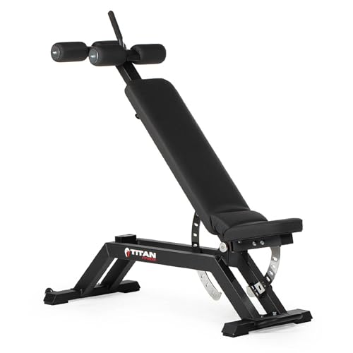 Titan Fitness Adjustable FID Bench Black