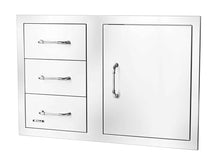 Bull Outdoor Products 30" 3 Drawer Door Combo w/Reveal, Stainless Steel